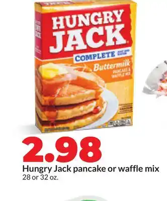 Hy-Vee Hungry Jack pancake or waffle mix offer