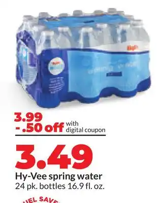 Hy-Vee Hy-Vee spring water offer