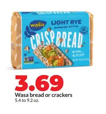 Hy-Vee Wasa bread or crackers offer