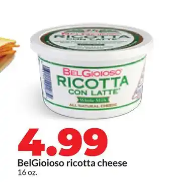 Hy-Vee BelGioioso ricotta cheese offer