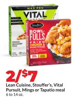 Hy-Vee Lean Cuisine, Stouffer's, Vital Pursuit, Mings or Tapatio meal offer