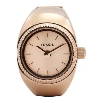 Walmart Fossil Watch Ring Two-Hand Rose Gold SS offer