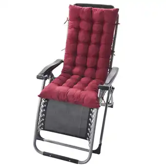 Walmart Lovote 49 Lounge Chair Cushion Soft Seat Pad Recliner Mat Wine Red offer