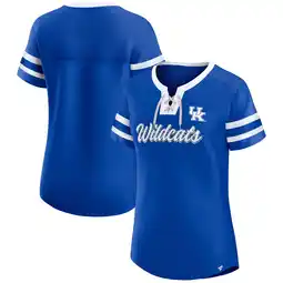 Walmart Women's Fanatics Royal Kentucky Wildcats Iconic Athena Lace-Up T-Shirt offer