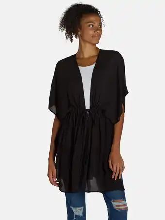 Walmart Time and Tru Women's Tie Front Layering Top, Sizes S-3XL offer