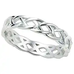 Walmart Elneeya Clearance Rings for Women Sz 11 Sterling Silver 925 Celtic Knot Eternity Band Ring offer