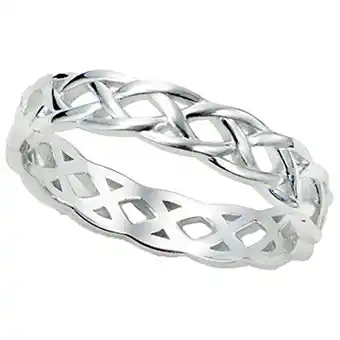 Walmart Elneeya Clearance Rings for Women Sz 11 Sterling Silver 925 Celtic Knot Eternity Band Ring offer