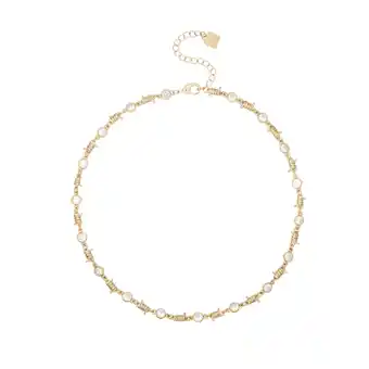 Walmart Bella by Thorne CZ Adult Barb Wire Necklace,Gold, (Unisex) offer