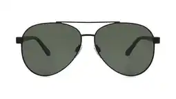 Walmart Foster Grant Men's Premium Polarized Aviator Fashion Sunglasses, Black offer