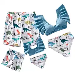 Walmart PatPat Male Family Matching Dinosaur Swimsuits (6-7 Years) offer