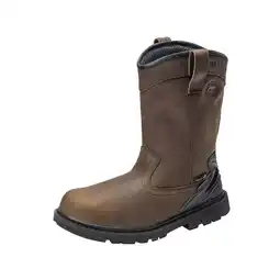 Walmart Avenger Work Boot Mens Hammer Waterproof Wellington Pull On Brown 7676 offer