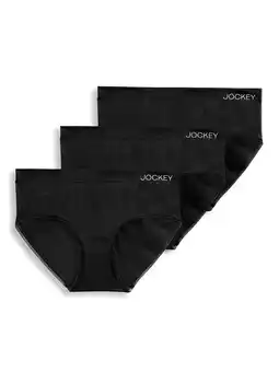 Walmart Jockey Essentials Women's Seamfree Hipster Panties, 3-Pack, Sizes S-XXXL offer