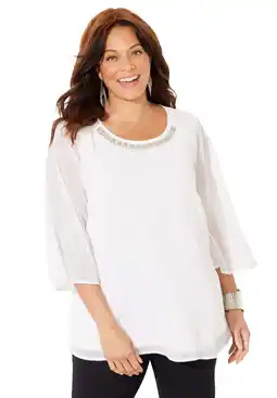 Walmart Catherines Women's Plus Size Dazzling Blouse offer