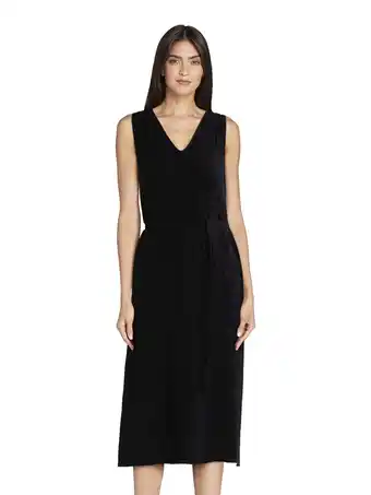 Walmart Time and Tru Women’s Sleeveless V-Neck Cotton Midi Dress, Sizes XS-XXXL offer