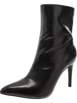 Walmart Mia Womens Mardi Faux Leather Pointed Toe Ankle Boots offer