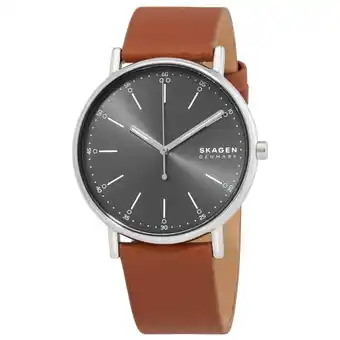 Walmart Skagen Quartz Signature Charcoal Dial Men's Watch SKW6578 offer