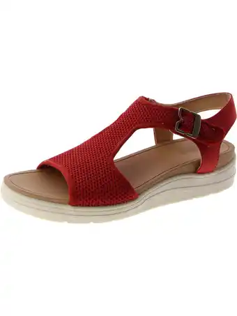 Walmart Dr. Scholl's Shoes Womens Time Off Sun Faux Suede Comfort Wedge Sandals offer