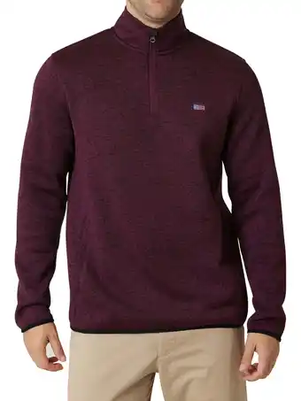 Walmart Chaps Men's Coastal Quarter Zip Sweater Fleece -Sizes XS up to 4XB offer