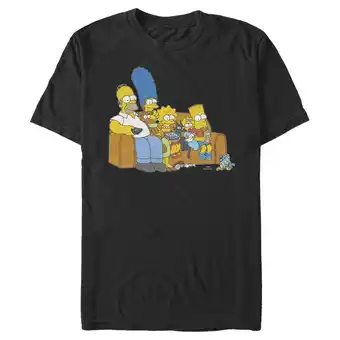 Walmart Men's The Simpsons Classic Family Couch Graphic Tee Black X Large offer