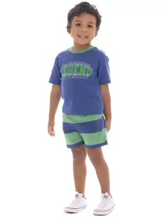 Walmart Wonder Nation Toddler Boys Graphic Tee and Striped Shorts Set, 2-Piece, Sizes 12M-5T offer