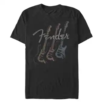 Walmart Men's Fender Triple Fret Logo Graphic Tee Black Large offer