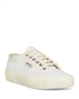 Walmart SUPERGA Womens White Comfort Logo 2750 Emrata Round Toe Platform Lace-Up Athletic Sneakers Shoes 10 offer