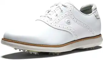 Walmart FootJoy Womens Traditions Golf Shoe, White, 8.5 offer