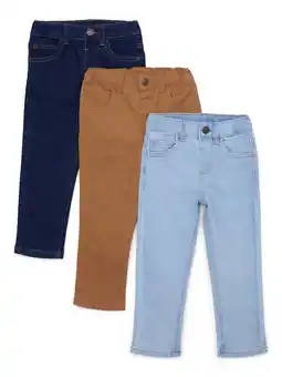 Walmart Garanimals Toddler Boy Core Denim Pants Multipack, 3-Pack, Sizes 2T-5T offer