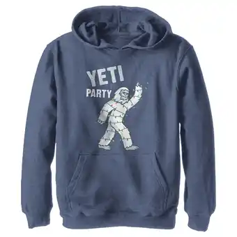 Walmart Boy's Lost Gods Yeti to Party Distressed Pull Over Hoodie Navy Blue Heather Large offer