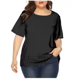 Walmart Plus Size Womens Blouses,Ladies Clearance,Women Casual Short Sleeve Tshirts Summer Tops offer