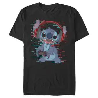 Walmart Men's Lilo & Stitch Red and Blue Gamer Graphic Tee Black Medium offer