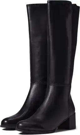 Walmart Naturalizer Women's Brent Knee High Boots Black Leather Wide Calf 7.5M offer