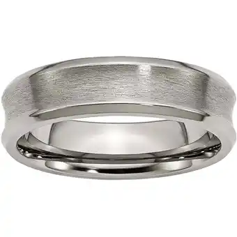 Walmart Titanium Beveled Edge, Concave 6mm Brushed & Polished Band offer