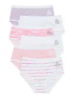 Walmart Reebok Toddlers Girls' Underwear Stretch Briefs, 6-Pack, Sizes 2T-5T offer