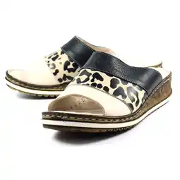 Walmart Lunar Womens Appleby Ocelot Print Leather Sandals offer