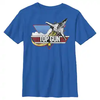 Walmart Boy's Top Gun Fighter Jet Logo Graphic T-Shirt offer