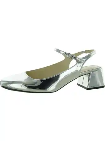 Walmart Nine West Womens Roslin 9x93 Patent Metallic Ankle Strap offer