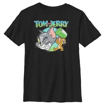 Walmart Boy's Tom and Jerry Bring Out the Hammer Graphic Tee Black X Small offer