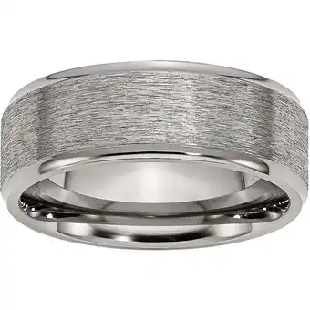 Walmart Titanium Ridged Edge 8mm Brushed and Polished Band offer