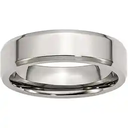 Walmart Stainless Steel Beveled Edge 6mm Polished Band offer