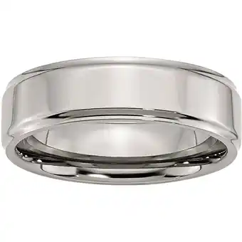 Walmart Titanium Ridged Edge 7mm Polished Band offer