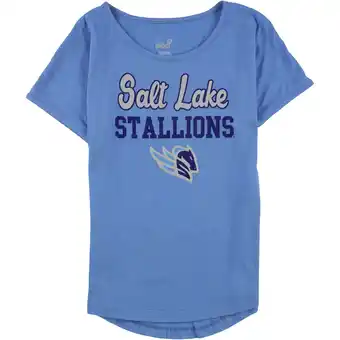 Walmart GEN2 Girls Salt Lake Stallions Graphic T-Shirt, Blue, Big Kids (8-20), S offer