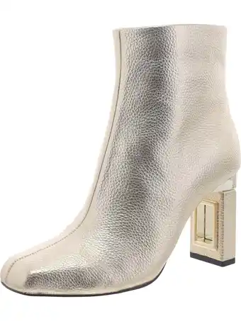 Walmart Katy Perry Womens THE HOLLOW HEEL BOOTIE Faux Leather Square Toe Ankle Boots offer