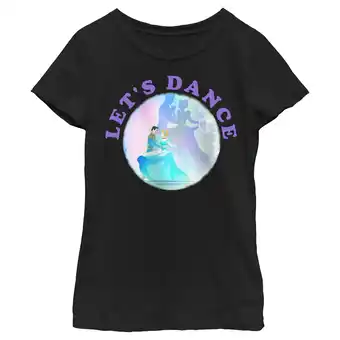 Walmart Girl's Cinderella Let's Dance Graphic Tee Black Small offer