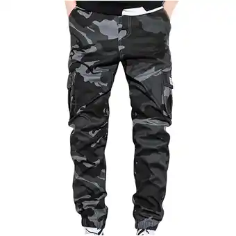 Walmart Ohufall Mens Sweatpants New Camouflage Plus Size Trousers And Feet Pants Loose Clearance offer