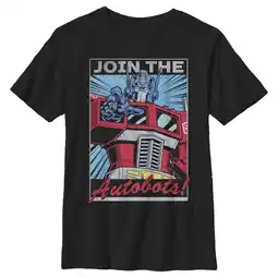 Walmart Boy's Transformers Optimus Prime Join the Autobots Graphic Tee Black Medium offer