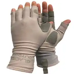 Walmart Glacier Outdoor Islamorada Sun Glove Unisex UV Protection Fingerless Summer Gloves, Gray S offer