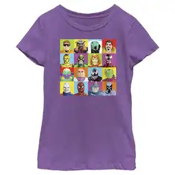 Walmart Girl's Marvel Spider-Man Beyond Amazing SPIDEY FIGURE SQUARES T-Shirt offer