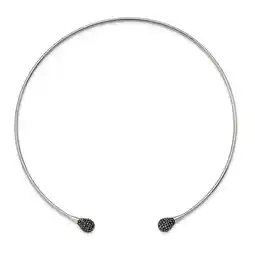 Walmart White Stainless Steel necklace Wire Neckwire Hematite 8.35 mm offer