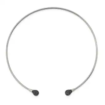 Walmart White Stainless Steel necklace Wire Neckwire Hematite 8.35 mm offer